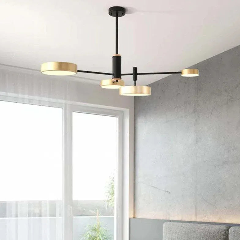 Grijze moderne LED hanglamp voor de woonkamer