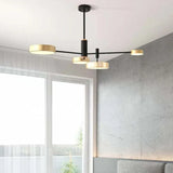 Grijze moderne LED hanglamp voor de woonkamer