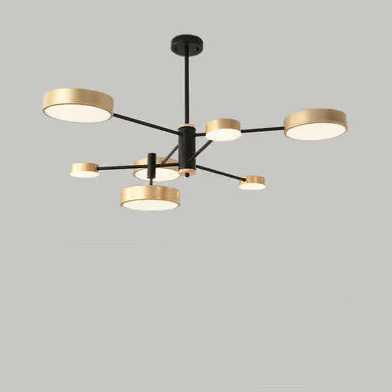 Grijze moderne LED hanglamp voor de woonkamer