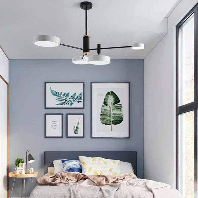 Grijze moderne LED hanglamp voor de woonkamer