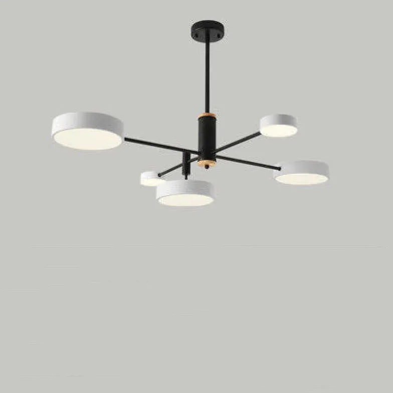 Grijze moderne LED hanglamp voor de woonkamer