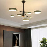Grijze moderne LED hanglamp voor de woonkamer