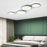 Plafondlamp slaapkamer led groene ronde