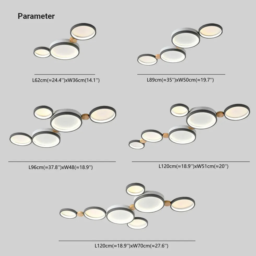 Plafondlamp slaapkamer led groene ronde