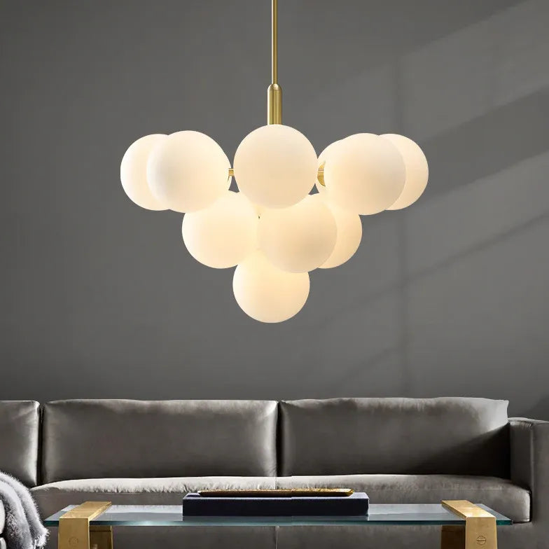 Keukenlicht modern 5 lampen in wit en goud