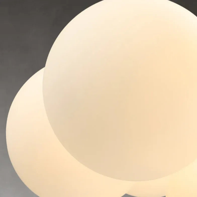 Keukenlicht modern 5 lampen in wit en goud