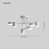 Plafondlamp zwart slaapkamer met vertakte structuur