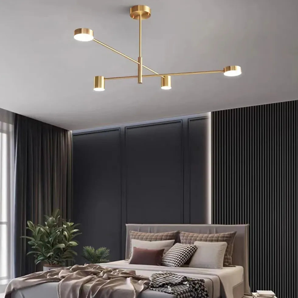 Zwarte industriële led hanglamp voor slaapkamer