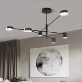 Zwarte industriële led hanglamp voor slaapkamer