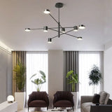 Zwarte industriële led hanglamp voor slaapkamer